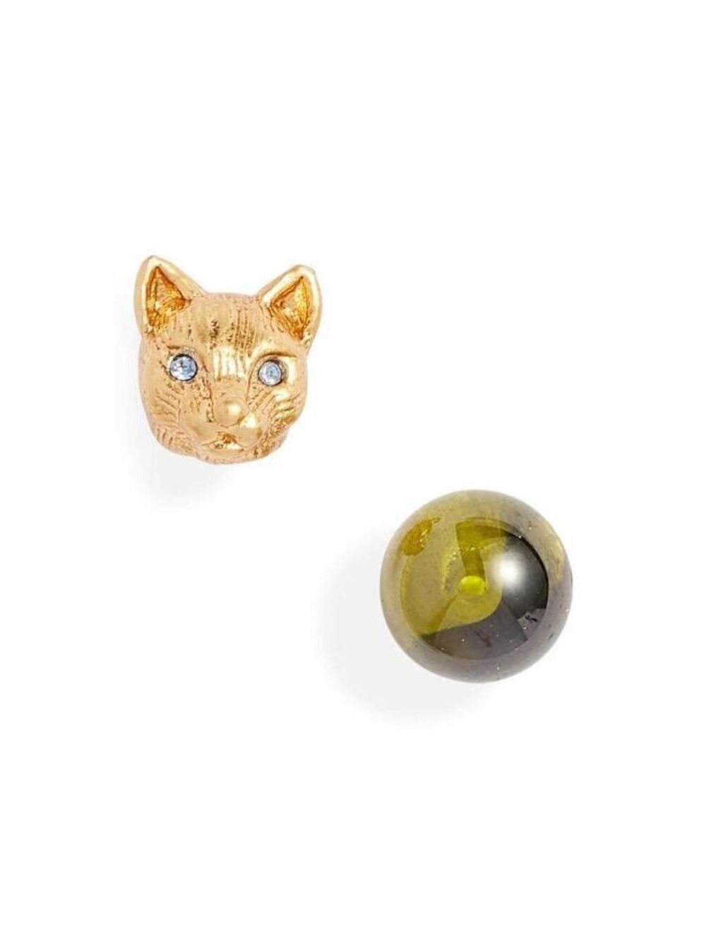 Kate Spade House Cat Mismatch Stud Earrings